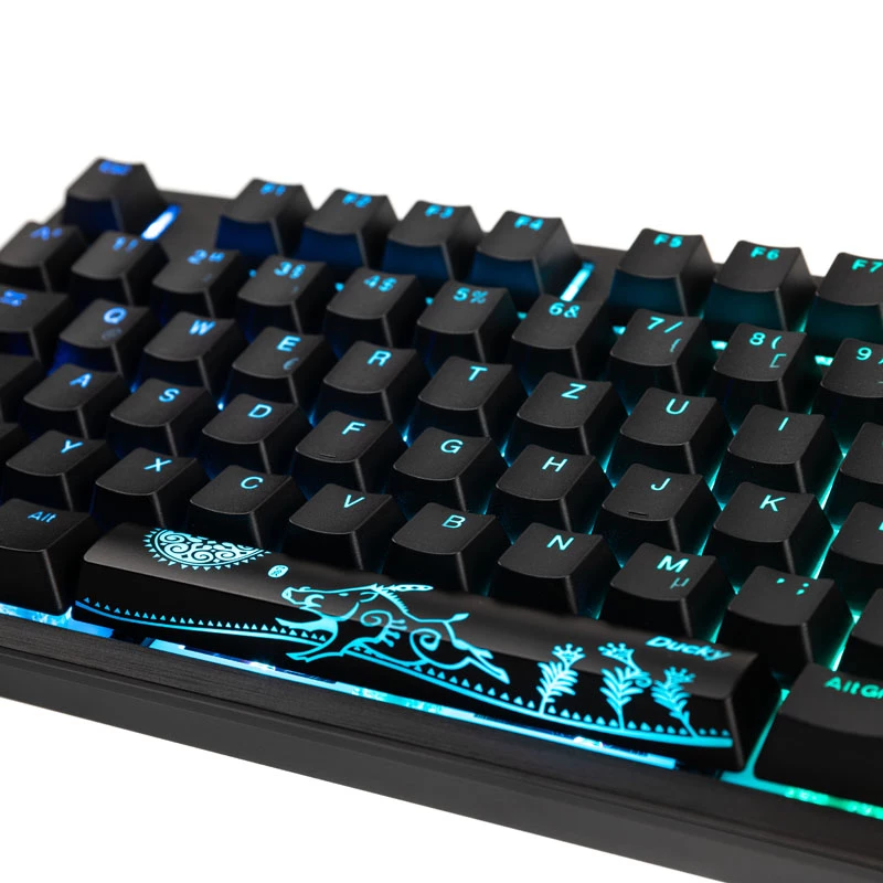 Ducky Shine 7 klaviatūra, skirta žaidimams, USB, vokiška, juoda