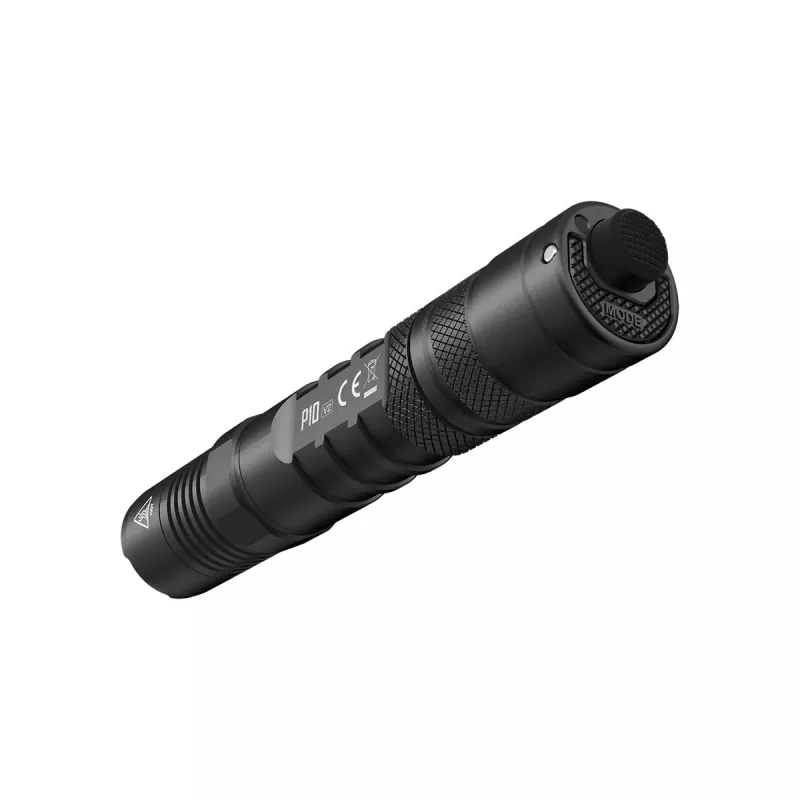 Taktinis žibintuvėlis Nitecore P10 V2 — 1000 lm, IP68 atsparus vandeniui, smūgiams, 95 g, suderinamas su 18650/CR123