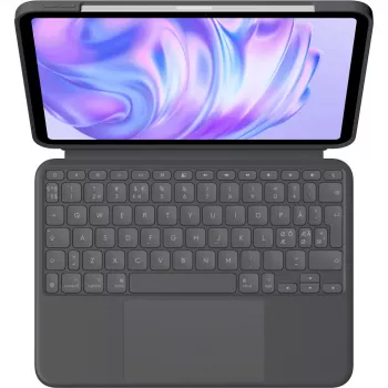 Klaviatūra Logitech Combo Touch QWERTY danų suomių norvegų švedų Smart Connector grafitas