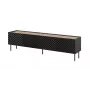 4D RTV spintelė ONDA 200x40x35-54 juodas (pastatoma arba montuojama ant sienos)
