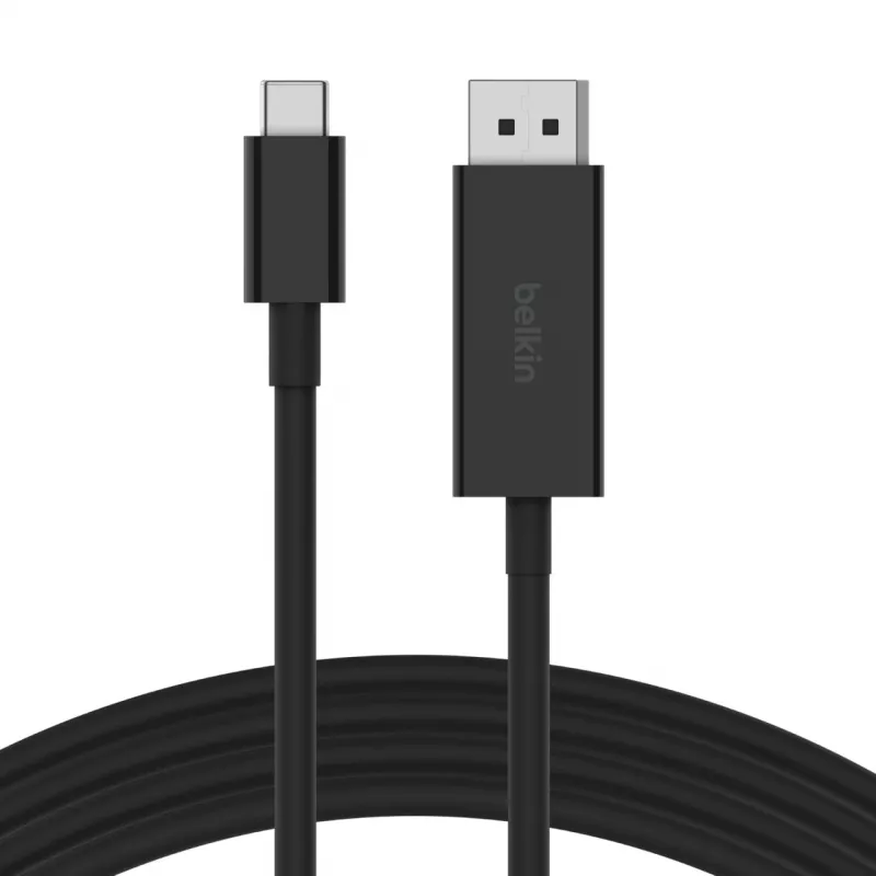 Belkin AVC014bt2MBK 2 m USB Type-C DisplayPort juoda