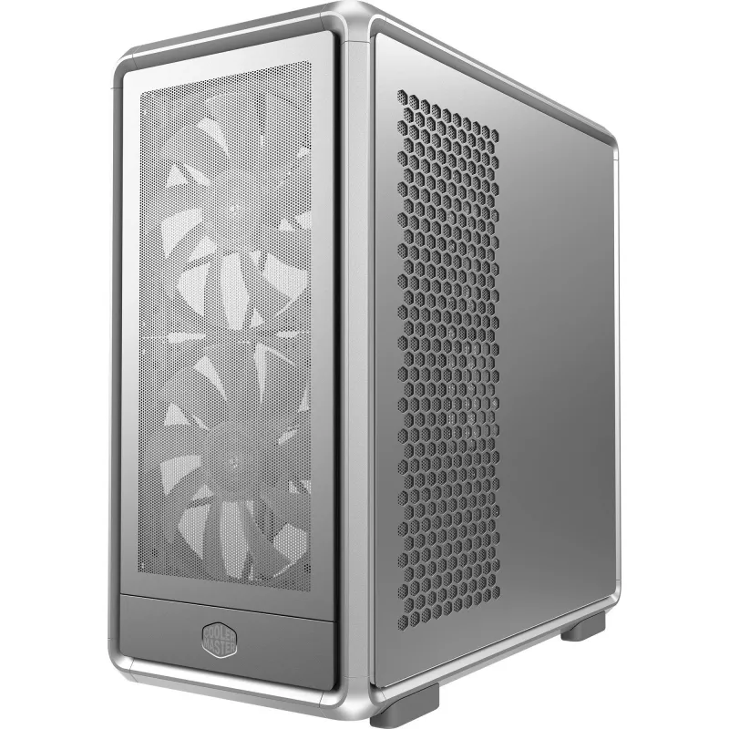 PC Midi Tower Cooler Master MasterFrame 600 Mesh Sidabrinė — palaiko ATX/EATX, priekyje 2×200mm, 2,5 col./3,5 col. diskai
