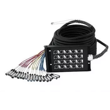 Stagebox Omnitronic 16IN/4OUT XLR/XLR — multicore snake su 16 XLR įėjimų ir 4 XLR išėjimų