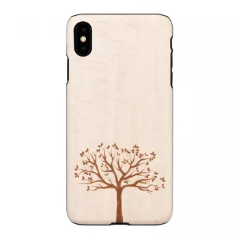 man and wood telefono dėklas, skirtas iPhone XS Max — obels mediena, juoda