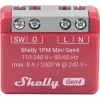 Išmanusis jungiklis „Shelly 1PM Mini Gen4“, belaidis 110–240 V kintamosios srovės, maks. 8 A / 2000 W, plastikinis korpusas 34×16×29 mm