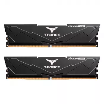 T-FORCE Vulcan - DDR5 - rinkinys - 32 GB: 2 x 16 GB - DIMM 288-PIN - 3000 MHz / PC5-48000 - CL30 - 1,35 V - be buferio - on-die ECC - juoda (FLBD532G6000HC30DC01)