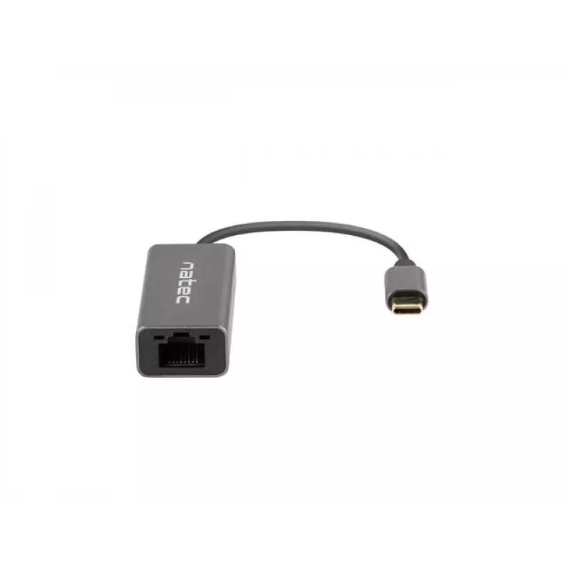 NATEC Cricket USB 3.2 Gen 1 Type-C pilkas eterneto šakotuvas 1000 Mbit/s