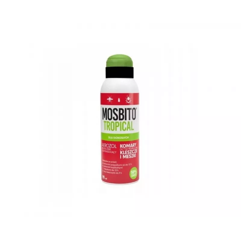 Nuo uodų ir erkių apsaugantis purškalas Mosbito MOSBITOT90, 90 ml, geraniolis 0,005 g/100 g, apsauga iki 12 val.