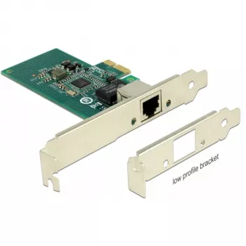 DeLock PCI Express kortelė > 1 x Gigabit LAN - Tinklo adapteris - PCIe 2.1 žemo profilio - Gigabit Ethernet