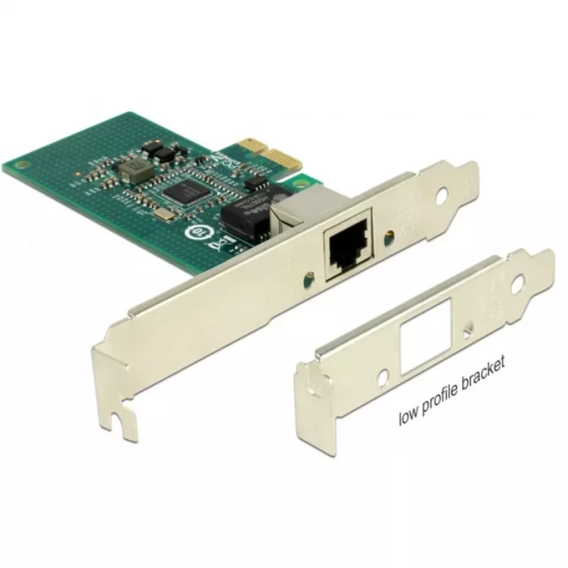 DeLock PCI Express kortelė > 1 x Gigabit LAN - Tinklo adapteris - PCIe 2.1 žemo profilio - Gigabit Ethernet