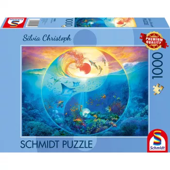 Jigsaw Puzzle 1000 pieces by schmidt spiele – Silvia Christoph: Yin & Yang in the Kingdom of Sea Creatures