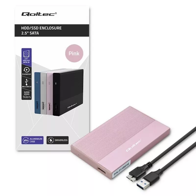 Korpusas SSD HDD 2,5 inch diskui, SATA, USB 3.0, 2T