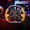 Sim lenktynių vairo apvadas Asetek SimSports GT Rim Closed D oda oranžinė