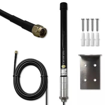 Išorinė 4G LTE įvairiakryptė antena QOLTEC 15 dBi su SMA jungtimi