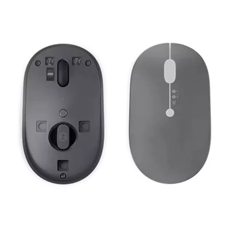 „Lenovo Go“ belaidė kelių įrenginių pelė, biuro, abiem rankoms tinkama, RF belaidė + „Bluetooth“ + USB Type-A, optinė, 2400 DPI