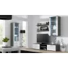 Cama TV stovas SOHO 180 pilkas/baltas blizgus
