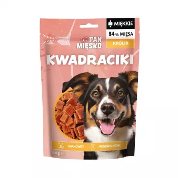 Dog treat Pan Mięsko Soft Rabbit Squares 100 g