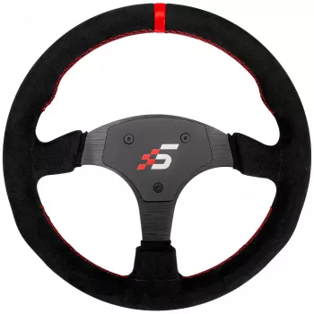 Simagic P-330R Alcantara vairas, 330 mm lenktyninis vairo ratlankis be stebulės