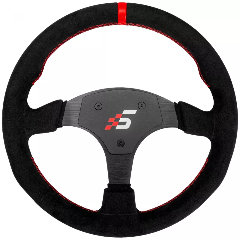 Simagic P-330R Alcantara vairas, 330 mm lenktyninis vairo ratlankis be stebulės
