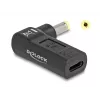 DeLOCK adapteris USB Type-C lizdas į HP 4,8 x 1,7 mm kištuką 90° kampu
