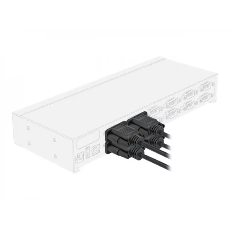Nuoseklusis kabelis DeLOCK 86605 juodas 2 m RS-232 Sub-D9