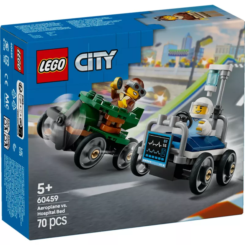 LEGO CITY 60459 Lėktuvas prieš ligoninės lovą