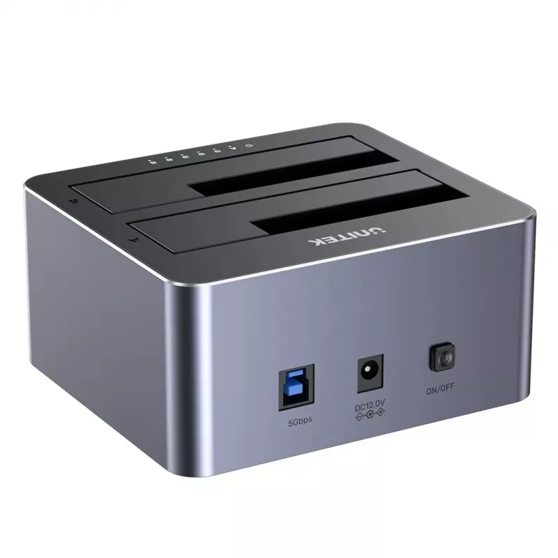 Unitek klonavimo stotis 2X SATA 2,5/3,5 USB 5GB