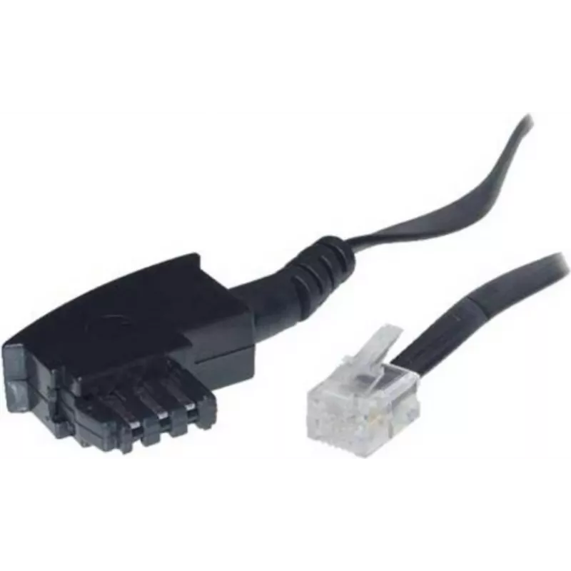S/CONN 6m TAE-F – RJ 11 Juoda Transparent ShiverPeaks