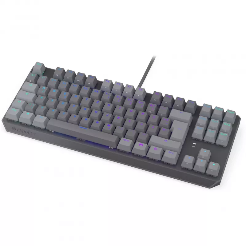 Mechaninė klaviatūra ENDORFY Thock V2 TKL su raudonais jungikliais, be skaitmenų dalies, DE išdėstymas
