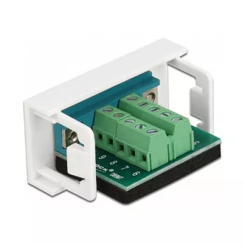Terminal Block DeLOCK Easy 45 Module D-Sub 9 pin male to 10 pin