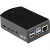 JOY-IT RPI CASE ALU06 - korpusas Raspberry Pi 4, aliuminis, juodas (RB-ALUCASEP4+06)