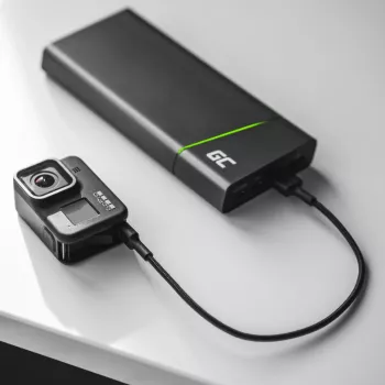 USB laidas Green Cell KABGC19 USB 2.0 2m USB A USB C juodas