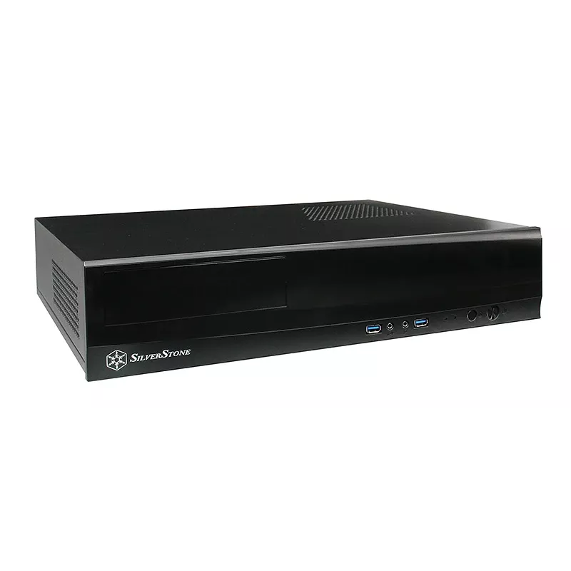SidabrinėStone MILO ML03 - Stalinis - Mikro-ATX - be maitinimo bloko (ATX / PS/2) - Juoda - USB/Audio (SST-ML03B-R)