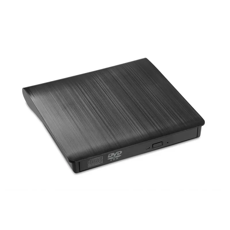 DVD-ROM išorinis optinis diskasukis IBOX IED02, USB 3.2 Gen 1, DVD-ROM (8x) / CD-ROM (24x), Juoda