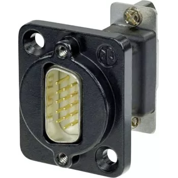 Neutrik D-SUB adapteris D-SUB kištukas 15 kontaktų - D-SUB lizdas 15 kontaktų NADB15MF-B 1 vnt. (NADB15MF-B)