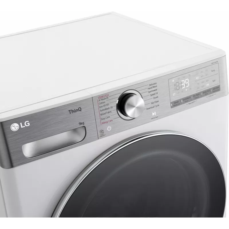 LG F2WR909P3W Skalbimo mašina, 9kg, 47.5cm, 1200RP