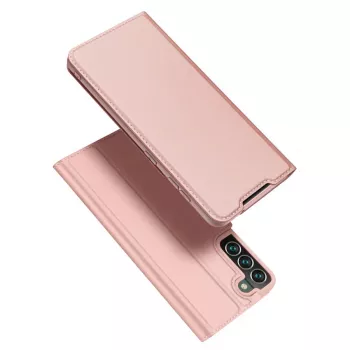 Dux Ducis Skin Pro holsterio dangtelis su atvartu Samsung Galaxy S22+ (S22 Plus) rožinis