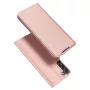 Dux Ducis Skin Pro holsterio dangtelis su atvartu Samsung Galaxy S22+ (S22 Plus) rožinis