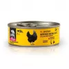 Šlapias kačių maistas 3coty Chicken Cheers 75 g — visavertis suaugusių kačių šlapias maistas, vienos porcijos pakelis, 12 % baltymų, 7,5 % riebalų, 80 % drėgmės