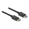 Delock - DisplayPort kabelis - DisplayPort (M) į DisplayPort (M) - DisplayPort 2.0 - 3,0 m - Palaiko 10K 60 Hz (10 240 x 4320) - Juoda (80263)