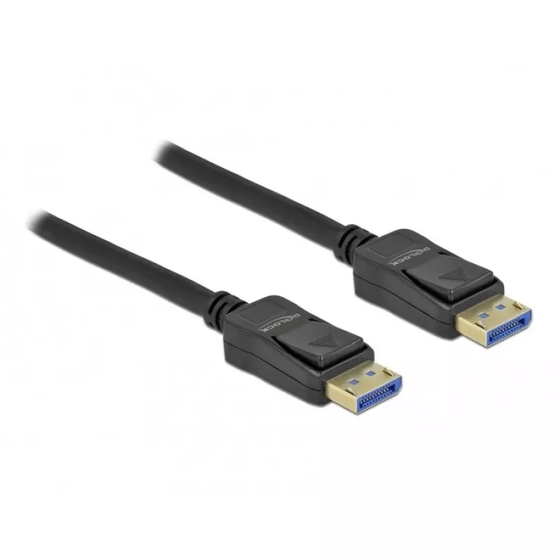 Delock - DisplayPort kabelis - DisplayPort (M) į DisplayPort (M) - DisplayPort 2.0 - 3,0 m - Palaiko 10K 60 Hz (10 240 x 4320) - Juoda (80263)
