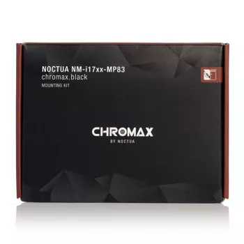 Montavimo rinkinys Noctua NM-I17XX-MP83 chromax.Juoda, skirtas LGA1700 suderinamiems Noctua aušintuvams