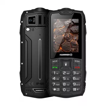 Hammer ROCK LTE | Juoda | 2.4 colio | IPS | 48 MB | 128 MB | Dual SIM | 3G | Pagrindinė kamera 2 MP | 3000 mAh