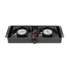 Aušinimo ventiliatorius Extralink 2 FANS ROOF COOLING UNIT 220V AC Juoda Metal
