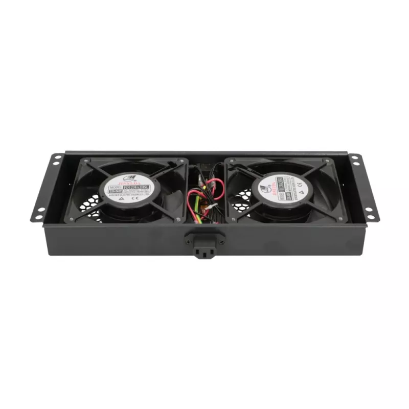 Aušinimo ventiliatorius Extralink 2 FANS ROOF COOLING UNIT 220V AC Juoda Metal