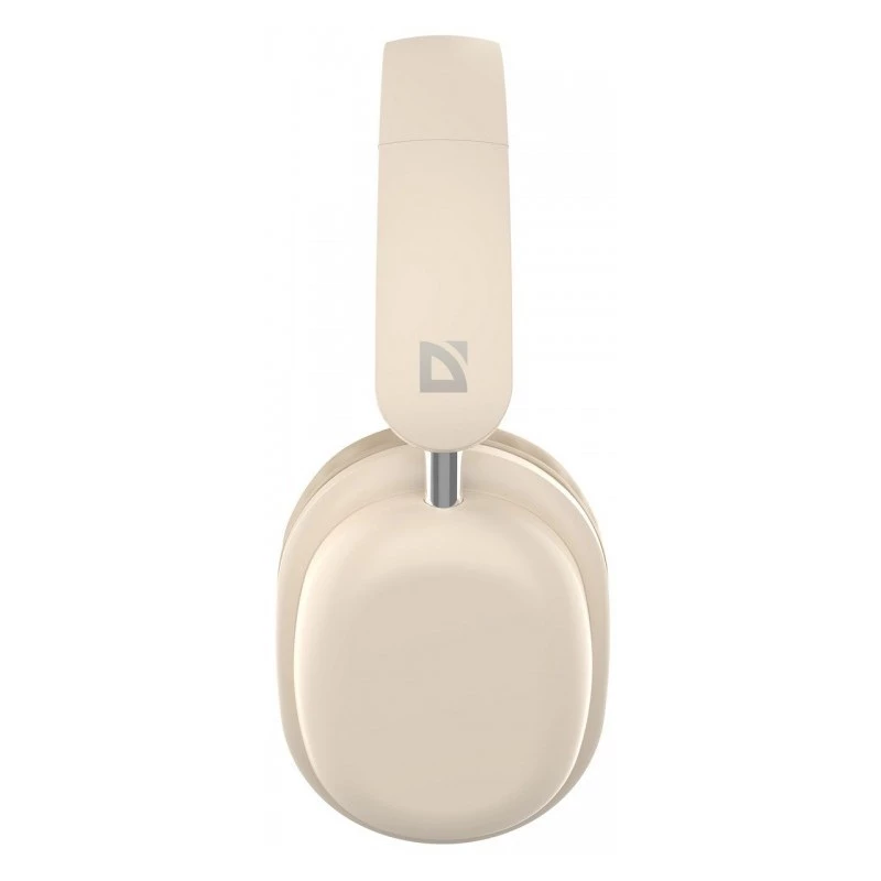 Belaidės ant ausų dedamos ausinės DEFENDER EEMOTION B640 BEIGE — binaurinės, uždara akustinė sistema, USB-C, AUX, 20–20000 Hz, 105 dB