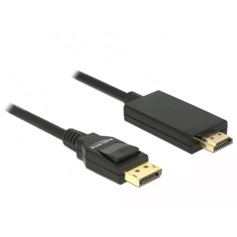 Vaizdo kabelio adapteris DeLOCK 85318 DisplayPort į HDMI 3m Juodas