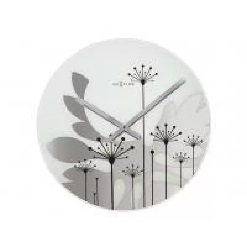 NeXtime klok 8088 Grass, Ø43 cm, Sieninis, Pilkas