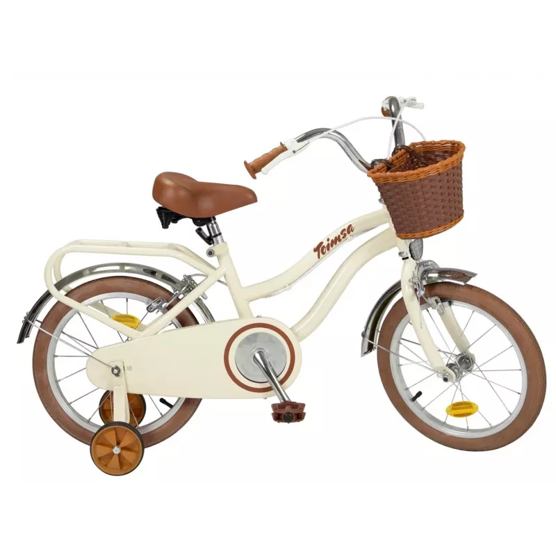 Vaikiškas dviratis Toimsa 16 colių modelis TOI16231 Vintage Beige — 16 colių ratas, vaikų dviratis
