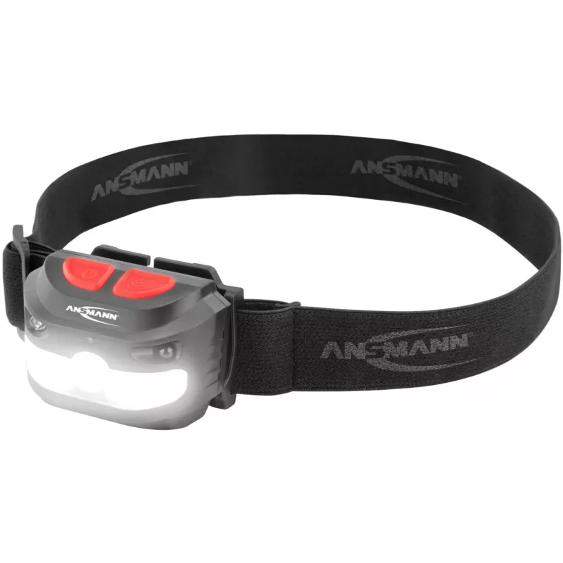 Ansmann HD250RS ant galvos juostos nešiojamas žibintuvėlis, juodas, COB LED 4W IP54